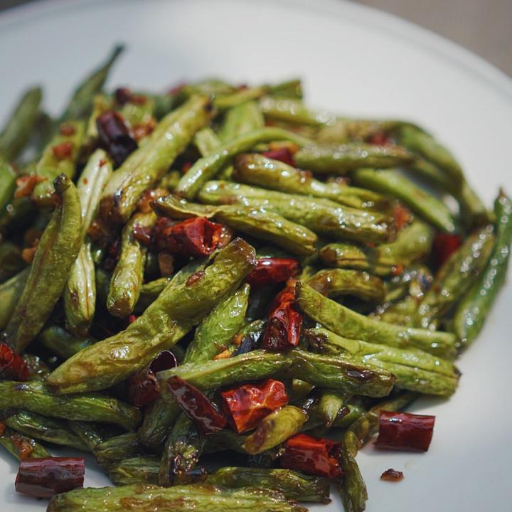 Sichuan Dry-Fried Green Beans