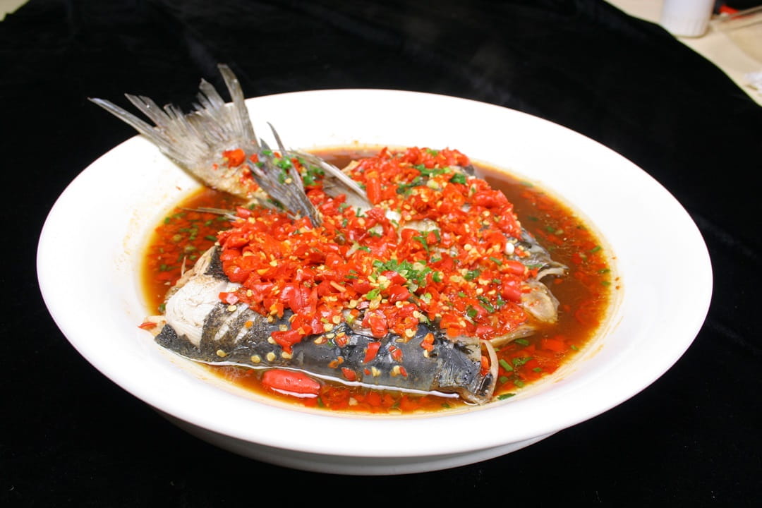 Steamed Fish Head with Chopped Chili